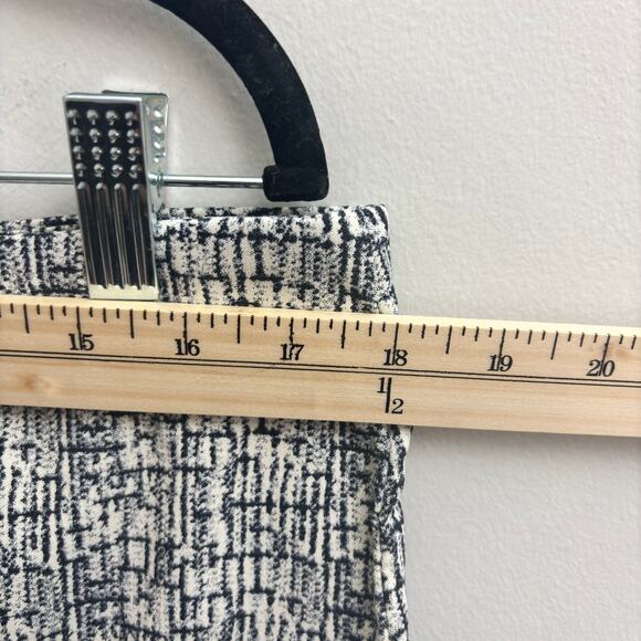 Black & White Abstract Print Stretchy Classic Office Career Pencil Skirt Size XL - Picture 5 of 6